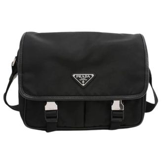 Prada Pre-owned Vintage Schoudertas - Heren - Vintage Schoudertas - Zwart - ONE Size - Nylon - Vintage