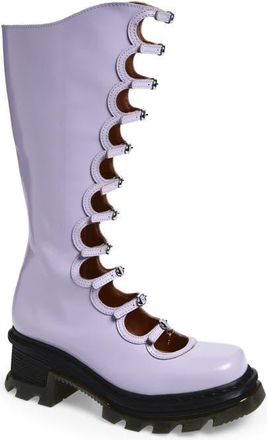 Dr. Martens Kiki DMXMJ Cutout Lug Boot in Bright Lavender Buttero at Nordstrom, Size 11Us