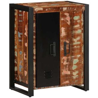 vidaXL Vidaxl - Aparador Madera Maciza Reciclada Multicolor 55x35x70 Cm