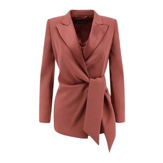 Max Mara Dames, Jassen, Rood, Maat: S Zijde