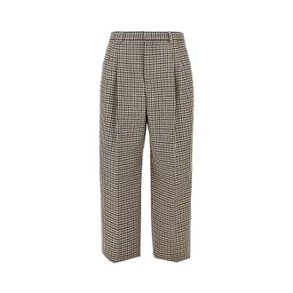 Emporio Armani Tweed pantalon met plooien en ruitpatroon - Heren - Broeken - Veelkleurig - Maat: L Tweed