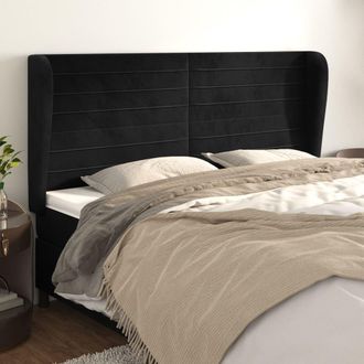 vidaXL Cabecero Con Orejas De Terciopelo Gris Claro 183x23x118/128 Cm Vidaxl