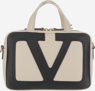 Valentino Garavani Beige Viva Superstar Satchel