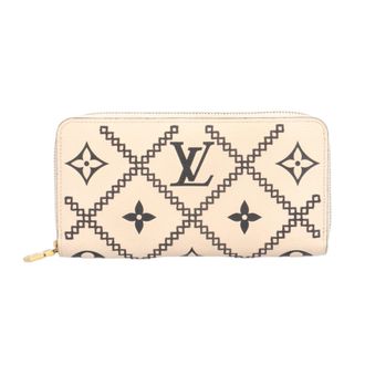 Louis Vuitton Monogram Empreinte Beige Leather Long Wallet (Bi-Fold) (Pre-Owned)