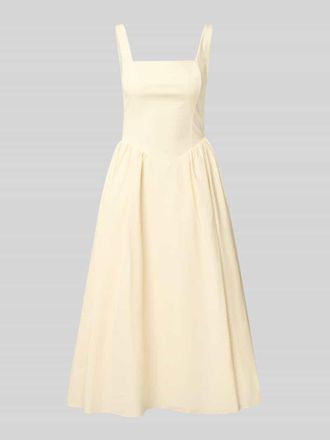 Jake*s Cocktailkleid mit r&uuml;ckseitigem Rei&szlig;verschluss in Hellgelb, Gr&ouml;&szlig;e 32