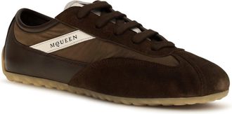 Alexander McQueen Womens Boxe Sneakers Brown-Brown Upper: Suede; Sole: Rubber Brown/brown