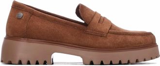 Refresh Womens Casual Suede Moccasins In Camel