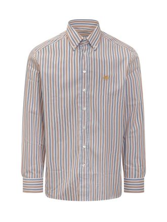 Etro Pink Regular Stripes Shirt