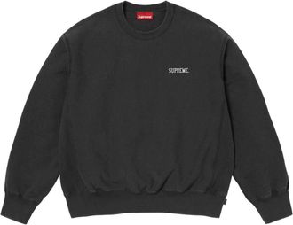 SUPREME SS26 Washed Crewneck Black SUP-SS26-304-BLK