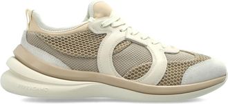 Ferragamo Timothe Sportschoenen - Dames - Sneakers - Beige - 39 EU - Leer - Schoenen