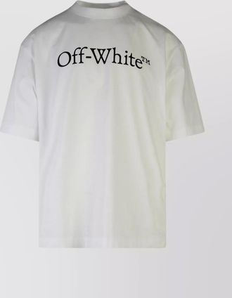 Off-white cotton logo print t-shirt