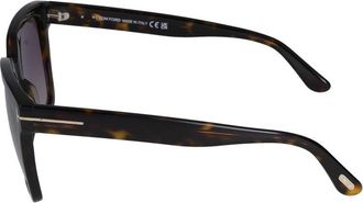 Tom Ford Unisex Ft0952 Tortoiseshell Injected Sunglasses