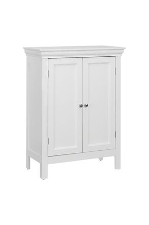 Teamson Home Stratford Bathroom Floor Cabinet White With 2 Shelves