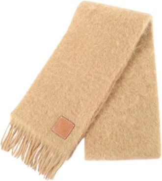 Loewe Pre-owned Scarves, female, Brown, Size: ONE SIZE Pre-owned Shawl