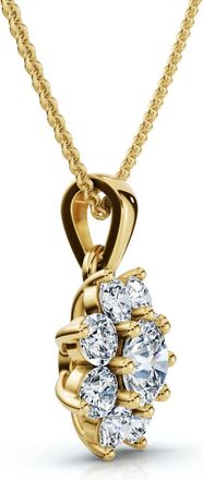 Pompeii3 1/2Ct Lexi Diamond Pendant 14k Gold 18 Necklace Lab Grown EF/VS