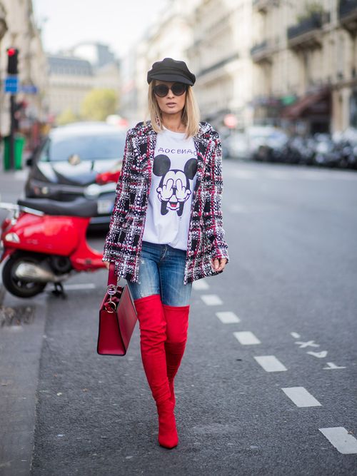 Skinny fit thigh high boots online