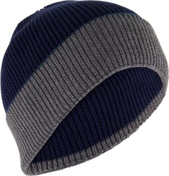 P.A.C. Blocwul Beanie Mütze - Unisex | blau/grau