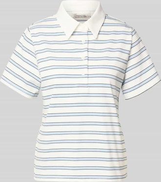 MY ESSENTIAL WARDROBE Poloshirt mit kurzer Knopfleiste Modell Asla in Hellblau, Gr&ouml;&szlig;e XL