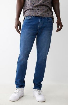 True Religion Geno Flap Slim Leg Jeans in Medium Harmonious Wash at Nordstrom Rack, Size 30