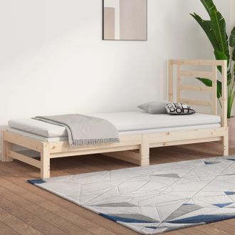 vidaXL Sof&aacute; Cama Extra&iacute;ble Sin Colch&oacute;n 2x(90x190) Cm Vidaxl