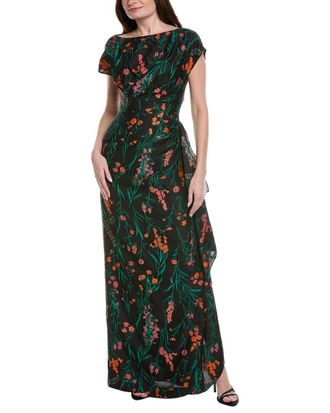 Lela Rose Florence Silk-Blend Gown