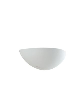 Luce-Ambiente-Design Sestriere wall light in Paintable White Plaster With Bi-emission Light