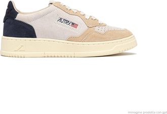 Autry Tricolor Suede Low-Top Sneakers with Heritage Design