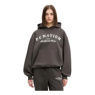 P.E Nation P.E Nation, Hoodies & sweatvesten, Dames, Grijs, S, Katoen, Dynamic Hoodie