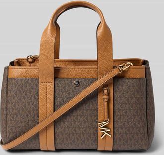 Michael Kors Handtasche mit Tragehenkeln und Schulterriemen Modell ROMEE in Mittelbraun, Größe 1