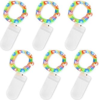 OEM Iluminaci&oacute;n Ambiental, 2 Metros De Largo, Cable De Cobre Impermeable De 20 Mm Con Luces Led, Ideal Para Cumplea&ntilde;os, Fiestas, Colores C&aacute;lidos