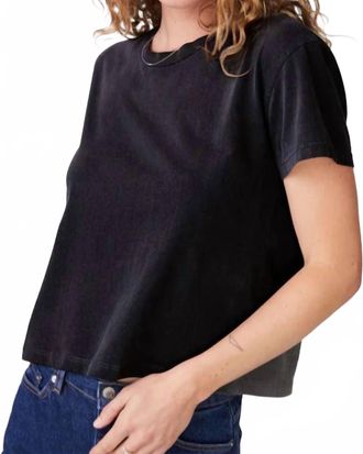 Stateside Cloud Jersey Short Sleeve Crew Tee In Black
