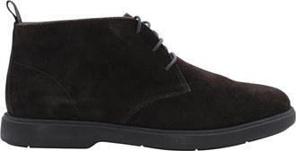 Geox Stijlvolle Enkellaars voor Vrouwen - Heren - Veterlaarzen - Bruin - 44 EU - Schoenen