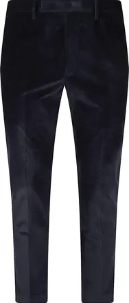 Pantaloni Torino Black Dieci Velvety Cotton Pants