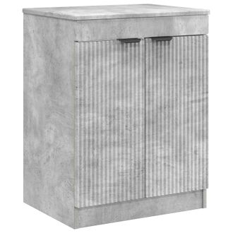 vidaXL Mueble De Cuarto De Ba&ntilde;o Gris Hormig&oacute;n 54 X 41 X 70 Cm Vidaxl