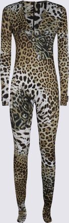 Roberto Cavalli Brown Jumpsuits