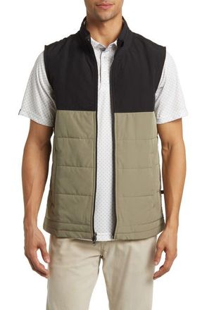 Swannies Cruz Colorblock Vest in Black-Olive Gray at Nordstrom, Size X-Large