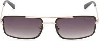 Guess Brown Gradient Rectangular Mens Sunglasses GU00168 97P 58