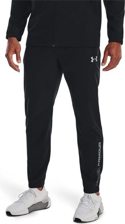 Under Armour Mens Woven Track Pants in Black