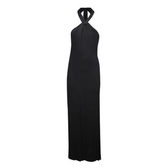 Alice & Olivia High Slit Dress - Dames - Avondkleed - Zwart - S - Kleedjes