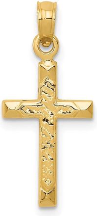 Diamond2Deal 14k Yellow Gold Cross Pendant