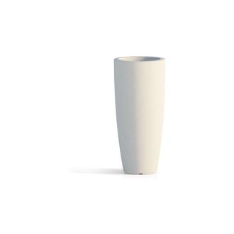 Monacis Monacis - vaso alto in resina stilo round h 70 cm. vari colori - Colore: Bianco