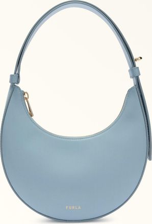 Furla Delizia Mini Bag Carta Da Zucchero Blue Soft Calf Leather Woman