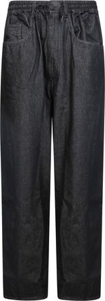 Yohji Yamamoto M Denim Relaxed-Fit Denim Pants