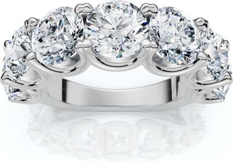 Pompeii3 6Ct TW Diamond Anniversary U Prong Wedding Ring 14k Gold Or Platinum Lab Grown