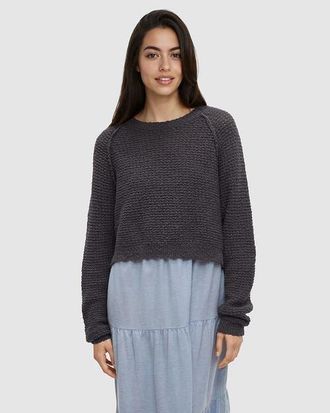 tentree Hart Sweater in Graphite at Nordstrom, Size X-Small