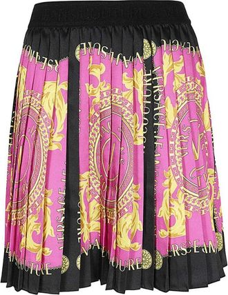 Versace Jeans Couture Fuchsia Rok Aw 23 - Dames - Korte rokken - Roze - XS - Rokken