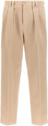 Brunello Cucinelli Broek met toelopende pijpen - Beige