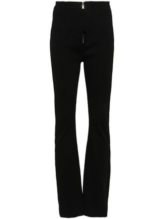Thom Krom ribbed high-waist trousers - Black