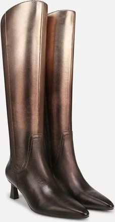 Naturalizer Womens Naturalizer Deesha Boots Metallic Leather Snip Toe Knee High RHS6393