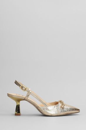 Gold & Rouge Azalea Pumps